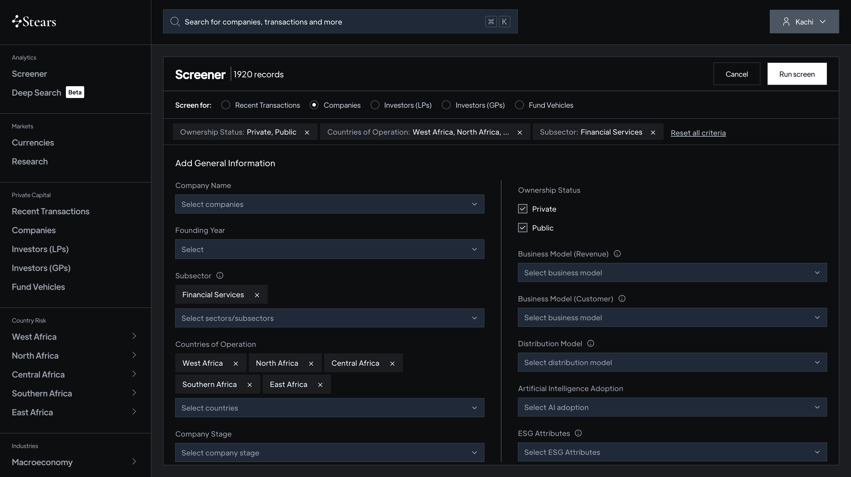 Find hidden companies in undercovered markets